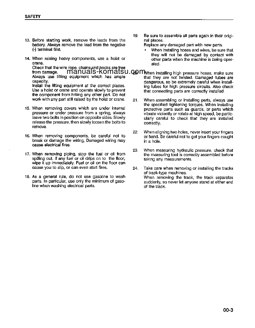 Protected: WA600-1(USA)-L S/N A10391-UP Shop (repair) manual (English)