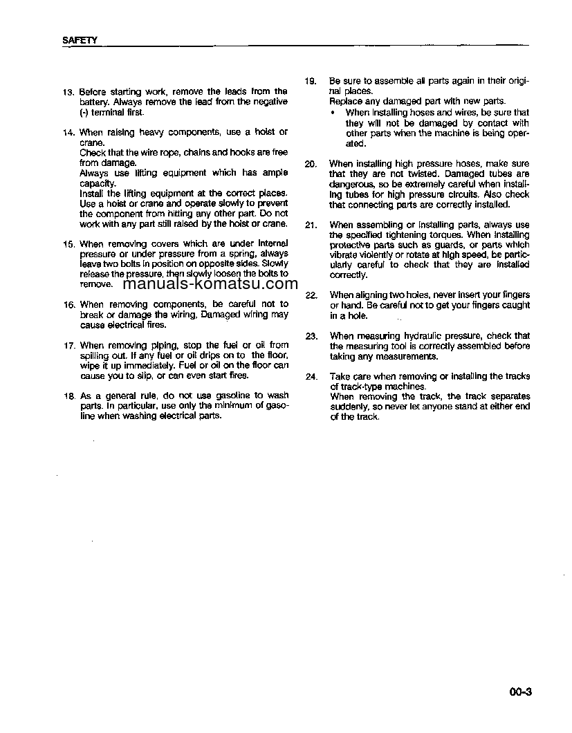 Protected: WA600-1(USA)-LC S/N A50001-UP Shop (repair) manual (English)