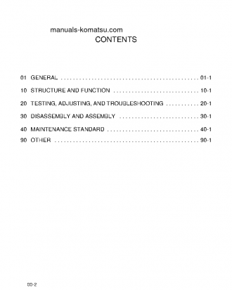 WA500-3(USA)-L S/N A70001-UP Shop (repair) manual (English)