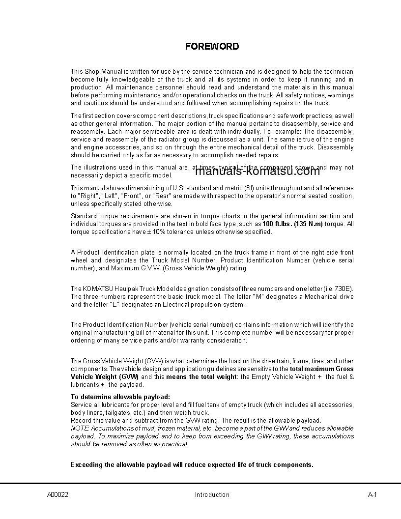 Protected: 730E(USA) S/N A30125-A30126 Shop (repair) manual (English)