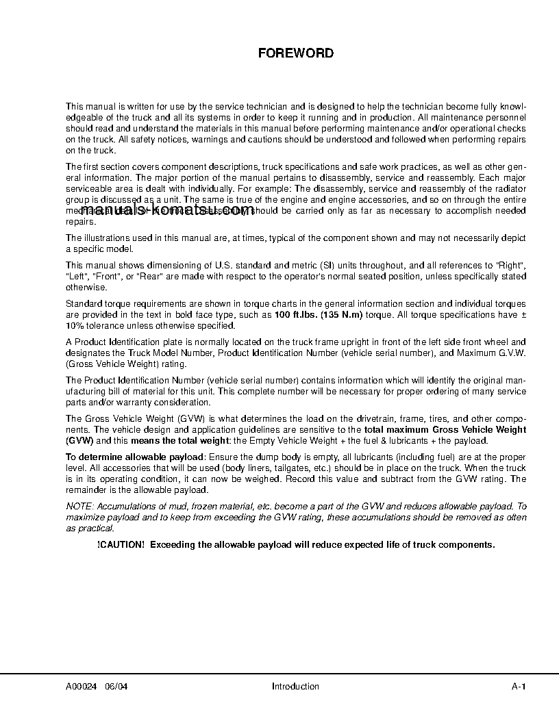 Protected: HD785-5(USA)-LC S/N A10224 Shop (repair) manual (English)