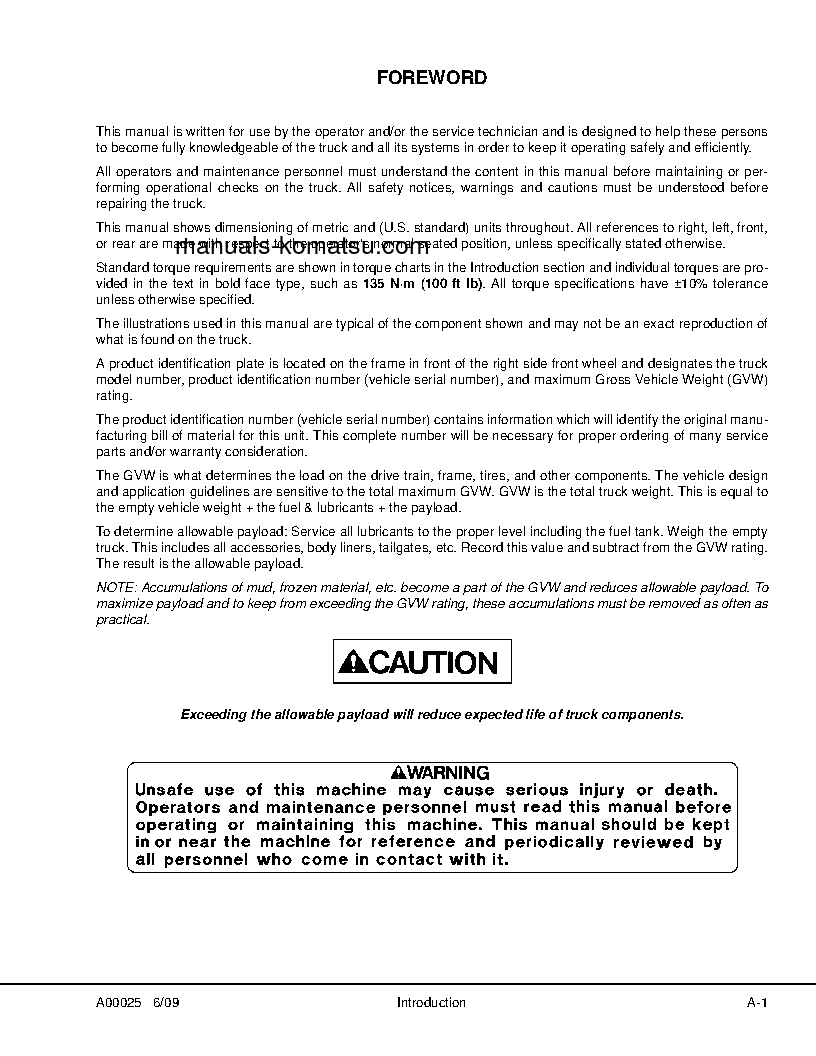 Protected: HD1500-5(USA) S/N A30039-A30048 Shop (repair) manual (English)