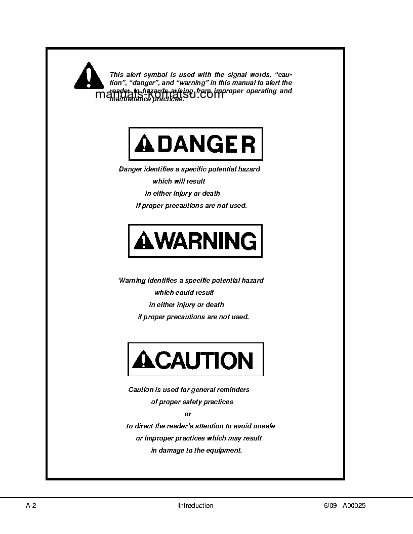 Protected: HD1500-5(USA) S/N A30039-A30048 Shop (repair) manual (English)