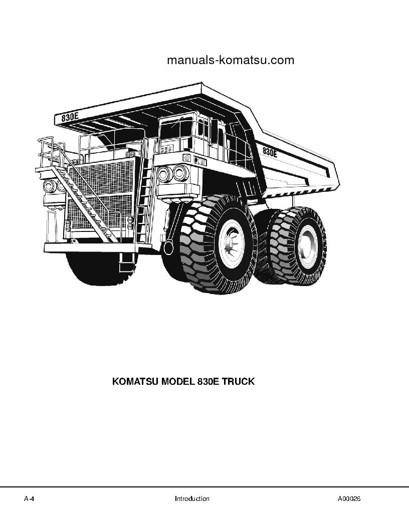 Protected: 830E(USA) S/N A30650-A30661 Shop (repair) manual (English)