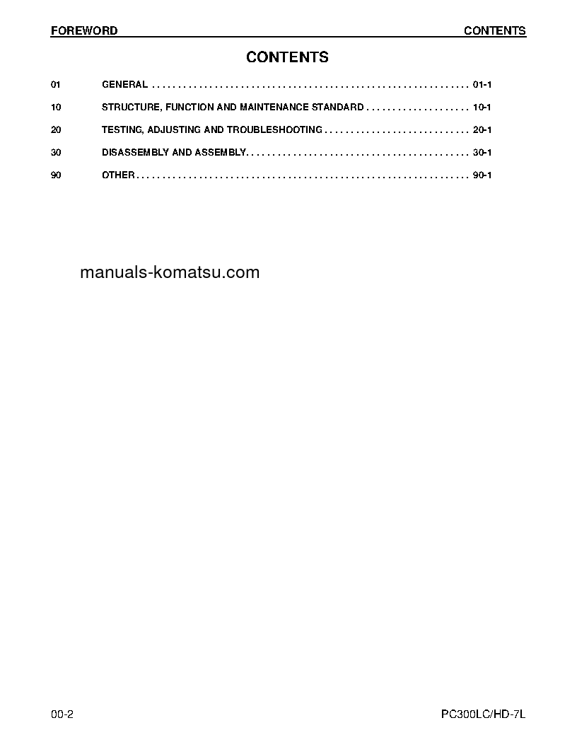 Protected: PC300HD-7(USA)-L S/N A85001-UP Shop (repair) manual (English)
