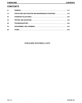 WA380-5(USA)-L S/N A52001-UP Shop (repair) manual (English)