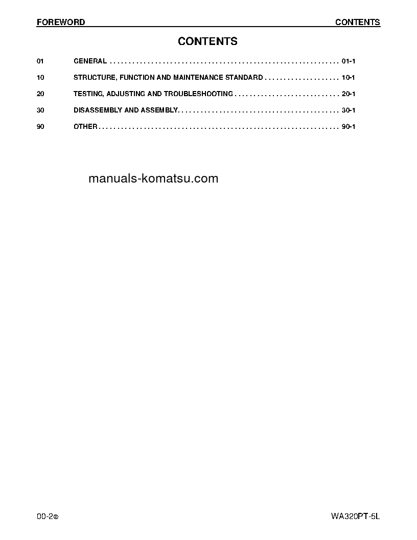 Protected: WA320PT-5(USA)-L S/N A39001-UP Shop (repair) manual (English)