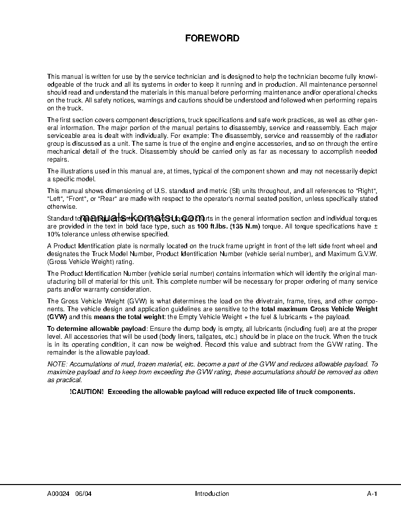 Protected: HD785-5(USA)-LC S/N A10316-UP Shop (repair) manual (English)