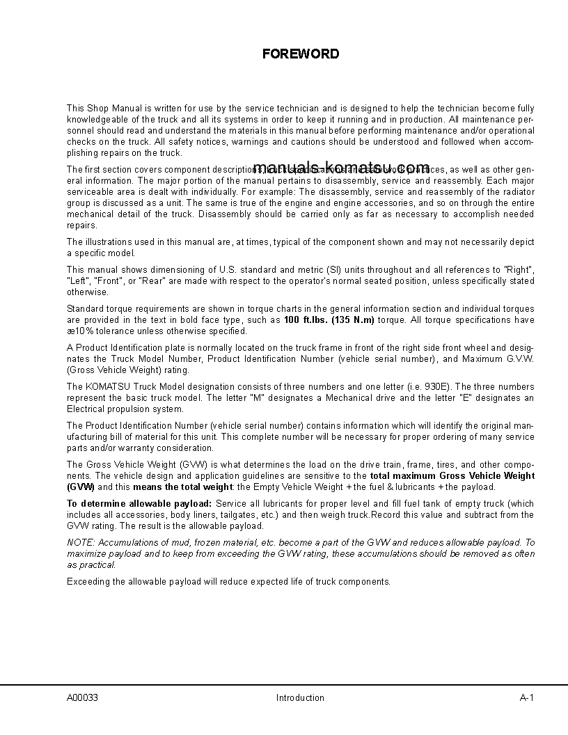 Protected: 930E-3(USA) S/N A30364-A30461 Shop (repair) manual (English)