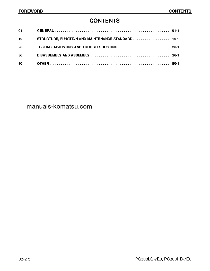 Protected: PC300HD-7(USA)-TIER 3 S/N A86001-UP Shop (repair) manual (English)