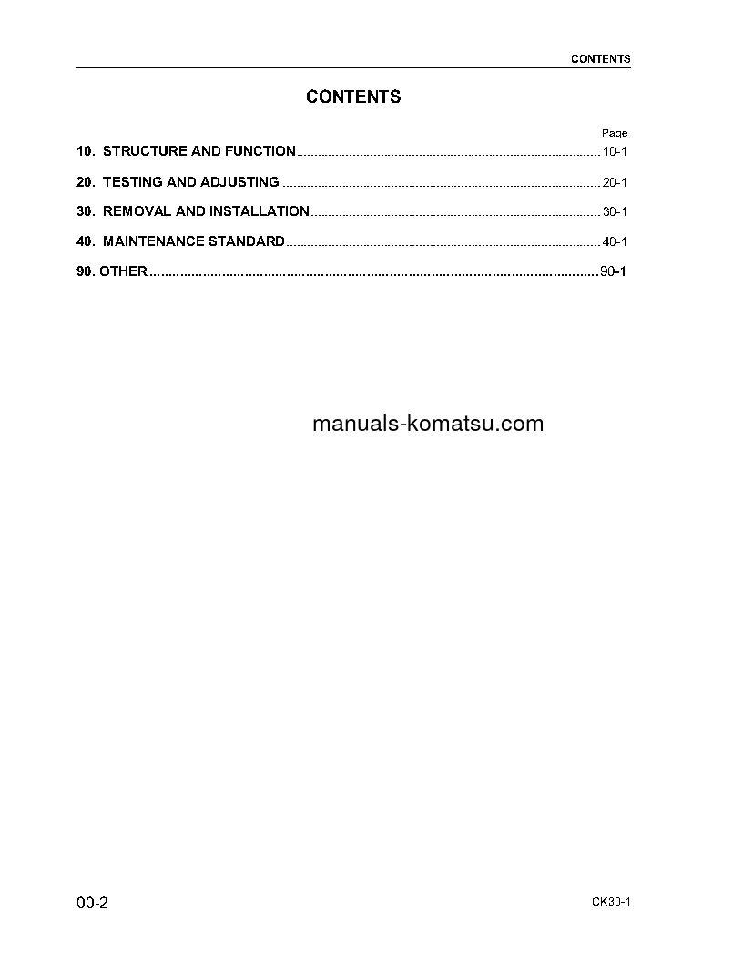 Protected: CK30-1(USA) S/N A30001-UP Shop (repair) manual (English)