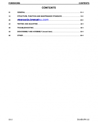 D51EX-22(BRA) S/N B10001-UP Shop (repair) manual (English)