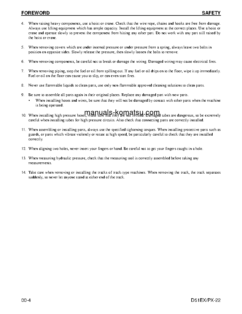 Protected: D51PX-22(BRA) S/N B10001-UP Shop (repair) manual (English)