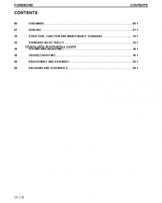 WA320-6(USA) S/N A34001-UP Shop (repair) manual (English)