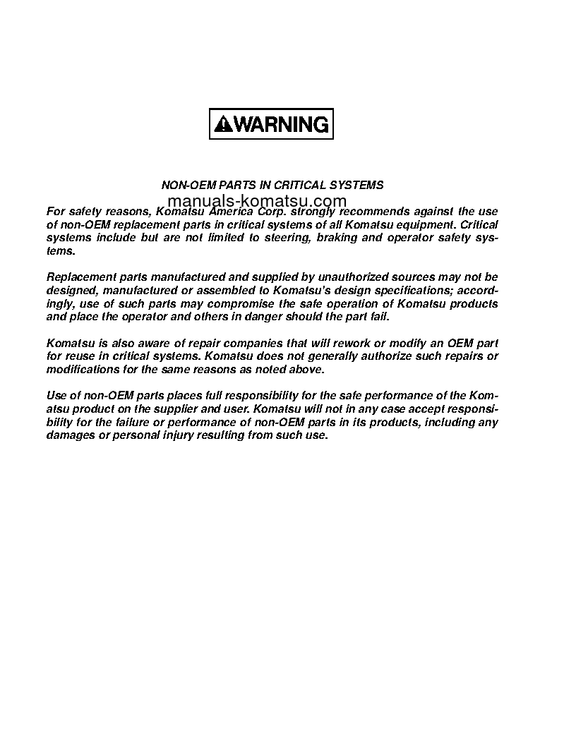 Protected: HD1500-7(USA)-W/ SDA12V160 S/N A30056-A30057 Shop (repair) manual (English) Protected: HD1500-7(USA)-W/ SDA12V160 S/N A30056-A30057 Shop (repair) manual (English)