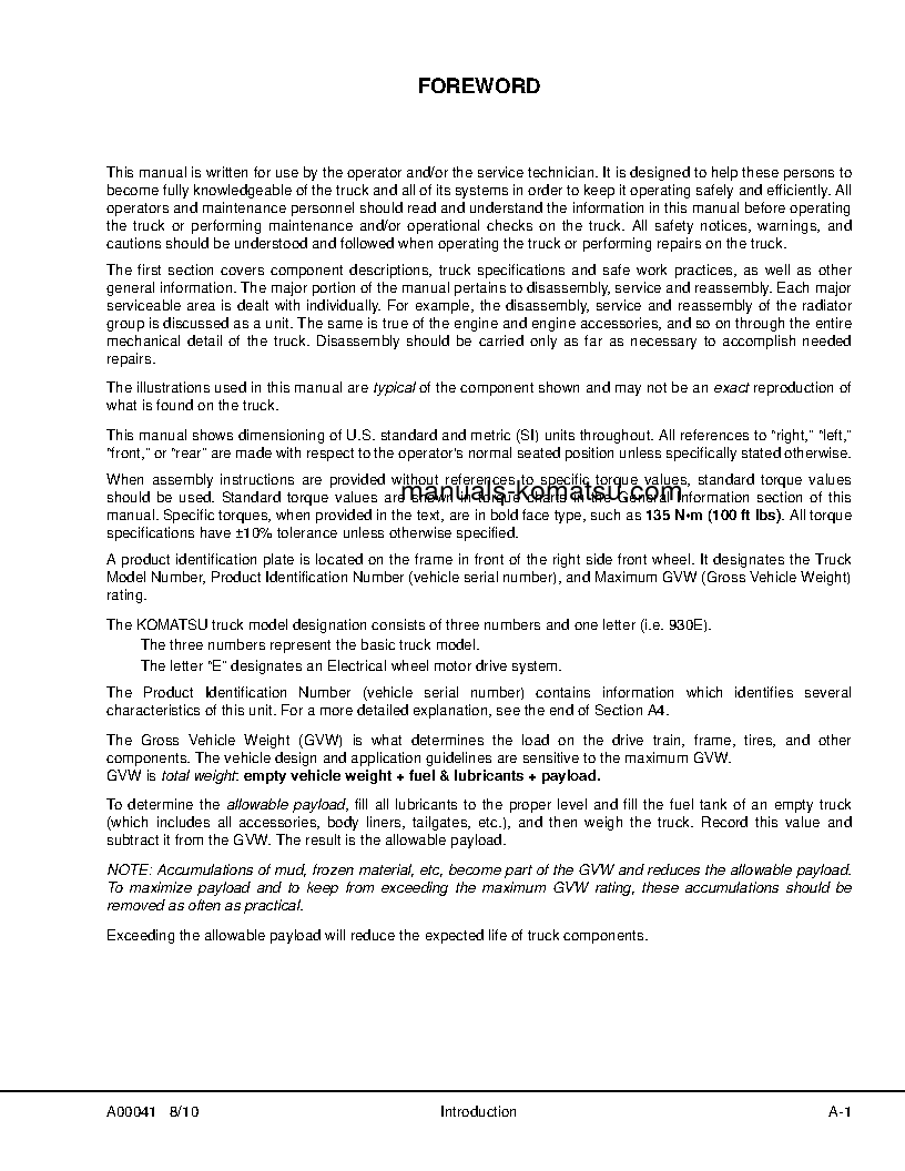 Protected: 930E-4(USA) S/N A30601-A30692 Shop (repair) manual (English)