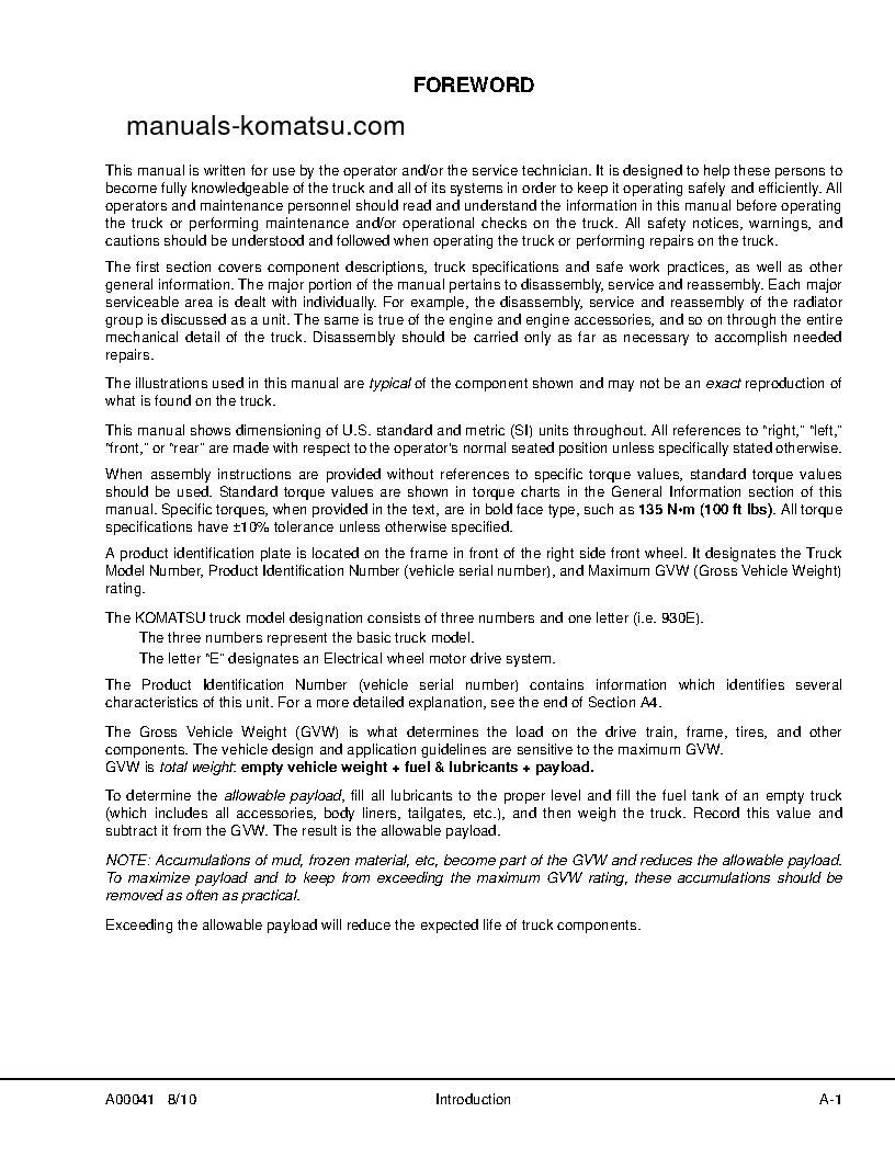 Protected: 930E-4(USA) S/N A30693-A30748 Shop (repair) manual (English)