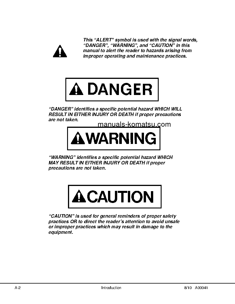 Protected: 930E-4(USA) S/N A30750-A30795 Shop (repair) manual (English)