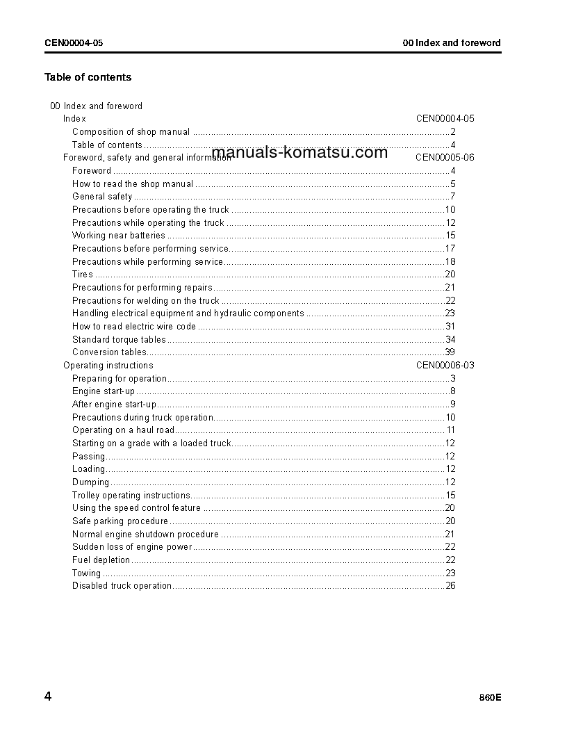 Protected: 860E-1(USA)-KT S/N A30004-A30030 Shop (repair) manual (English)