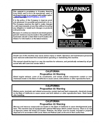 HD1500-7(USA)-W/ SDA12V160 S/N A30109-UP Shop (repair) manual (English)