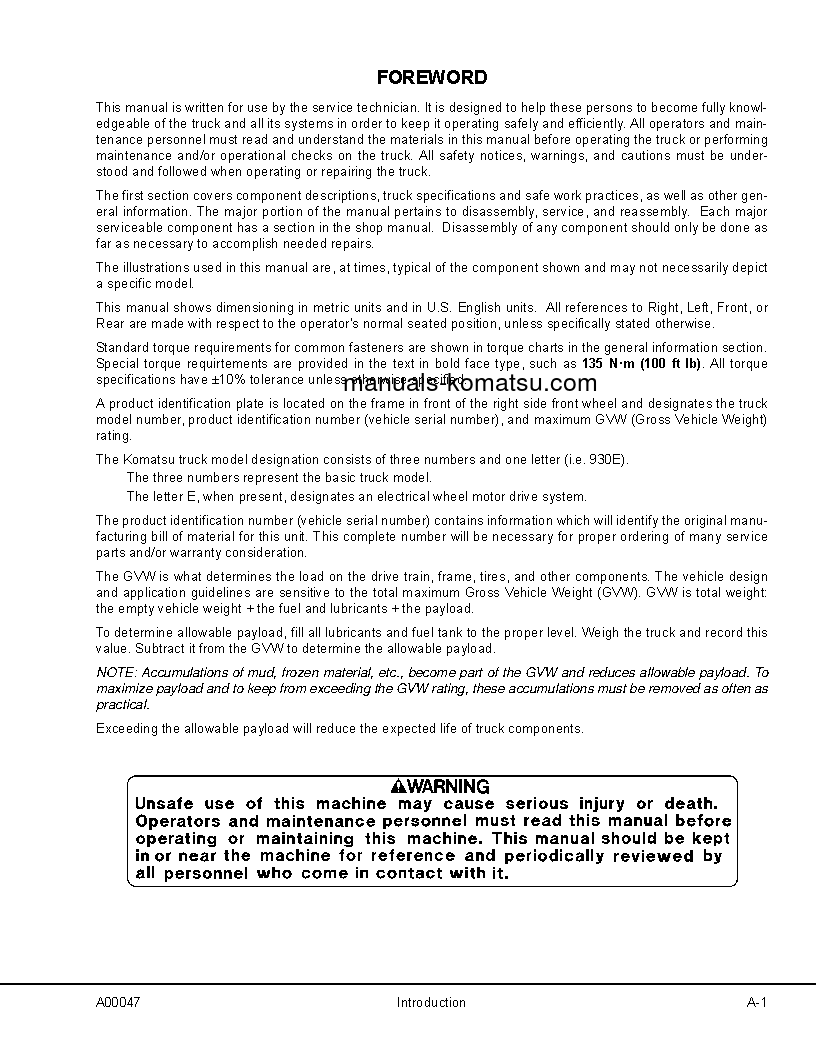 Protected: 730E(USA)-WITH TROLLEY S/N A30600-A30616 Shop (repair) manual (English)