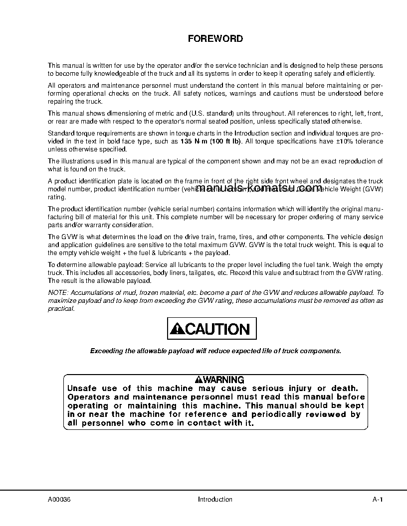 Protected: HD1500-7(USA) S/N A40111-UP Shop (repair) manual (English)