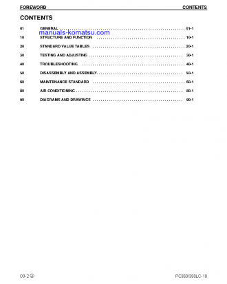 PC360LC-10(USA) S/N A32001-UP Shop (repair) manual (English)