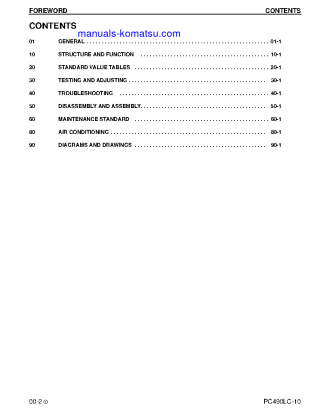 PC490LC-10(USA) S/N A40001-UP Shop (repair) manual (English)