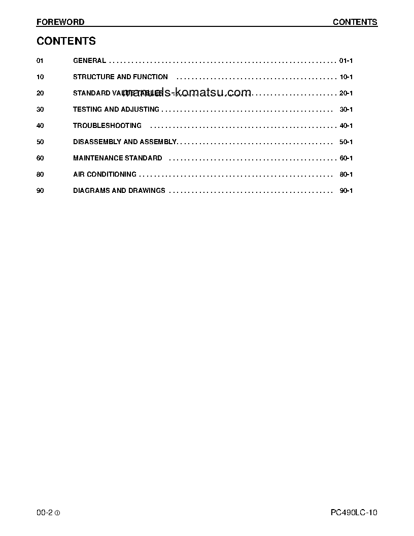 Protected: PC490LC-10(USA) S/N A40001-UP Shop (repair) manual (English)
