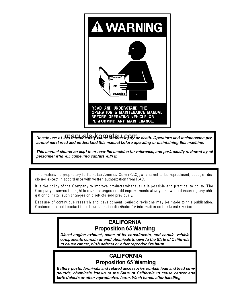 Protected: 730E(USA) S/N A30622-A30632 Shop (repair) manual (English)