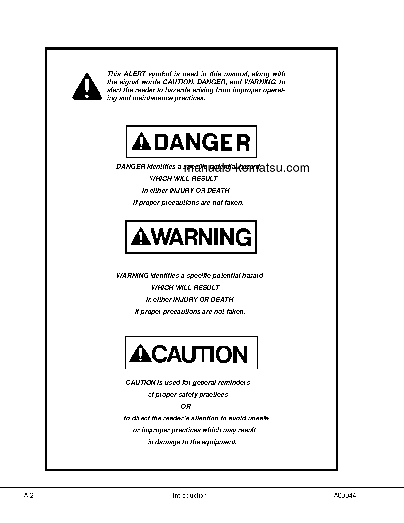 Protected: 730E(USA) S/N A30622-A30632 Shop (repair) manual (English)