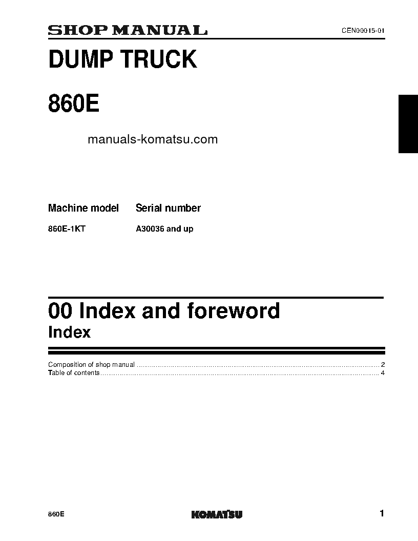 Protected: 860E-1(USA)-KT S/N A30036-UP Shop (repair) manual (English)