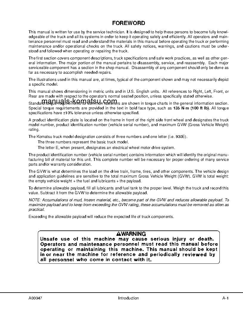 Protected: 730E(USA)-WITH TROLLEY S/N A30626-A30627 Shop (repair) manual (English)