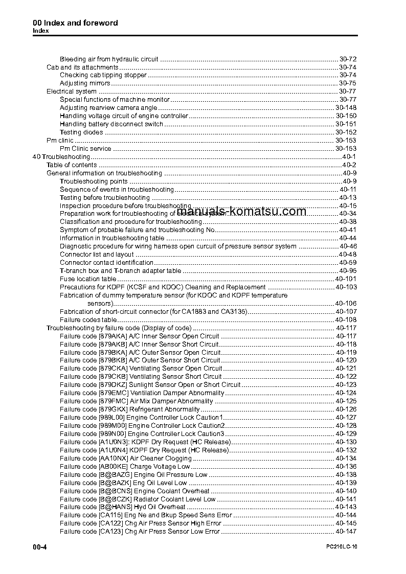 Protected: PC210LC-10(USA) S/N A10001-UP Shop (repair) manual (English)