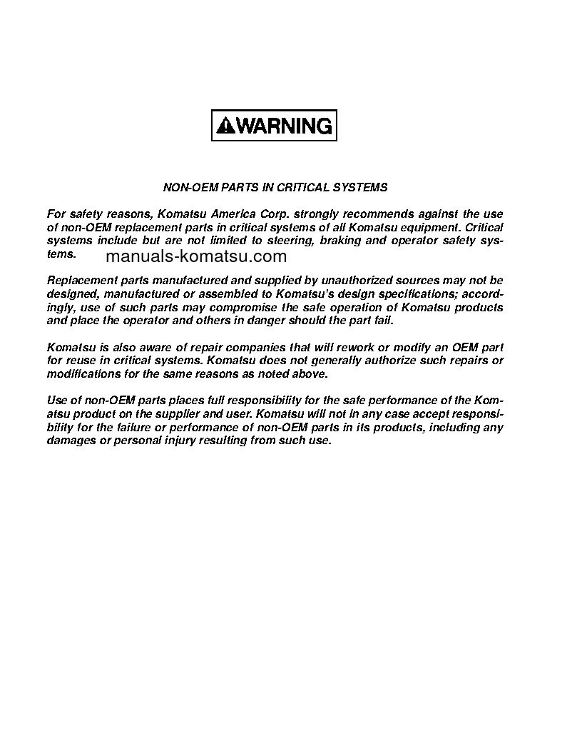 Protected: 930E-4(USA) S/N A31164-A31689 Shop (repair) manual (English)