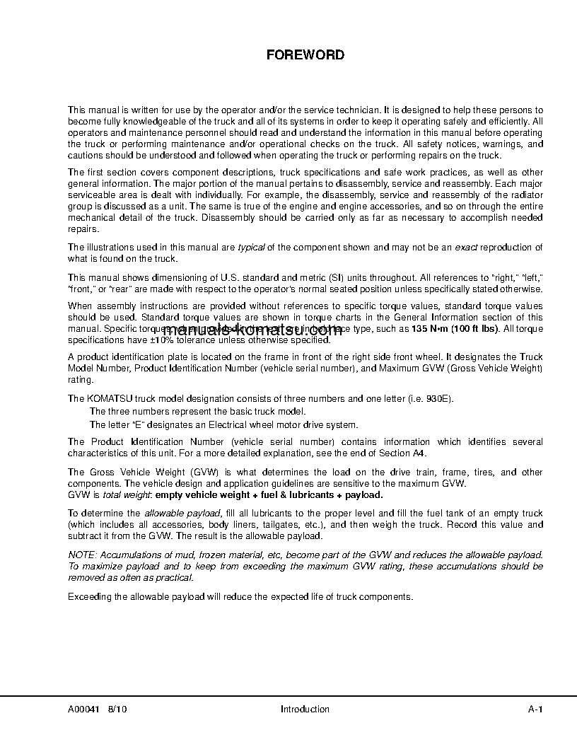 Protected: 930E-4(USA) S/N A31164-A31689 Shop (repair) manual (English)