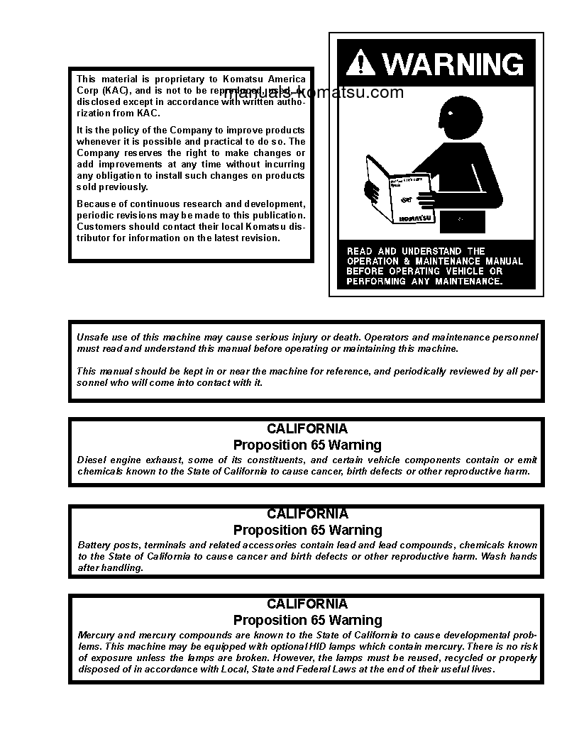 Protected: 930E-4(USA) S/N A31693-A31697 Shop (repair) manual (English)