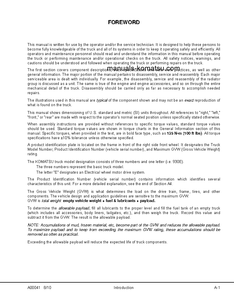 Protected: 930E-4(USA) S/N A31832-A31869 Shop (repair) manual (English)