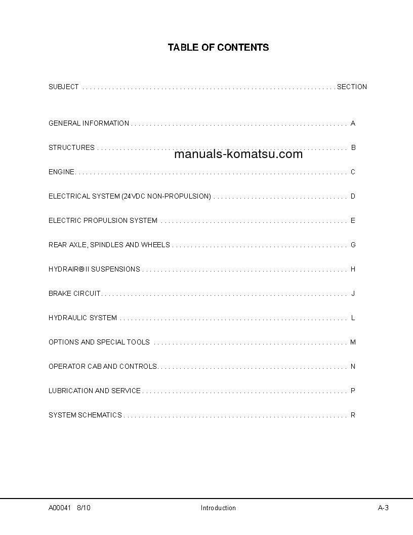 Protected: 930E-4(USA) S/N A31832-A31869 Shop (repair) manual (English)