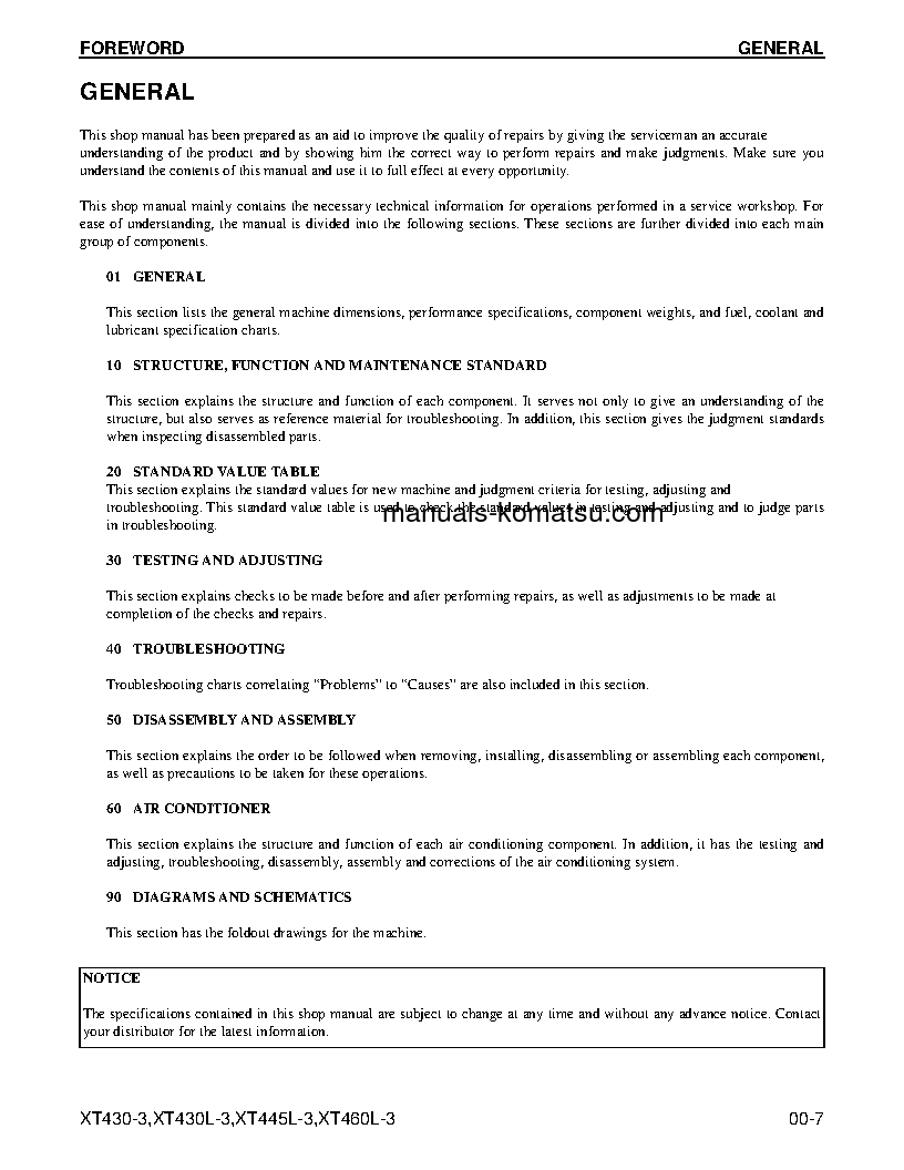 Protected: XT460L-3(USA) S/N A5101-UP Shop (repair) manual (English)