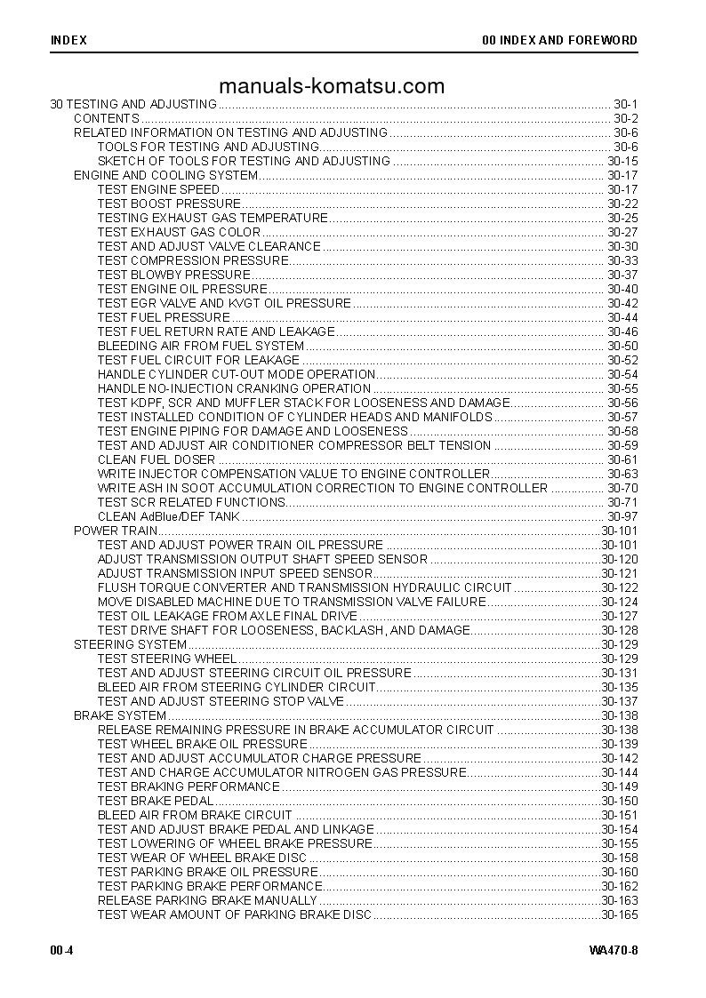 Protected: WA470-8(USA) S/N A49001-UP Shop (repair) manual (English)