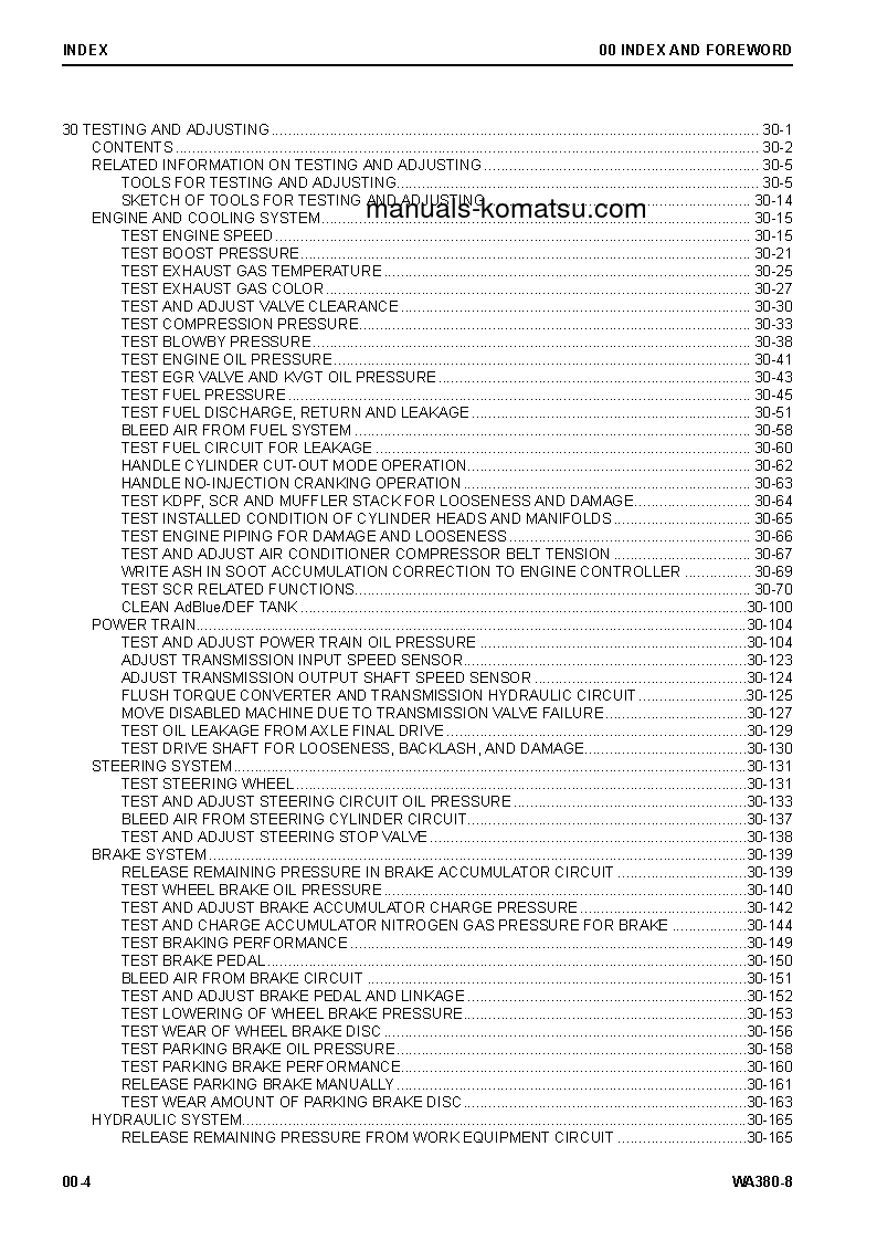 Protected: WA380-8(USA) S/N A74001-UP Shop (repair) manual (English)