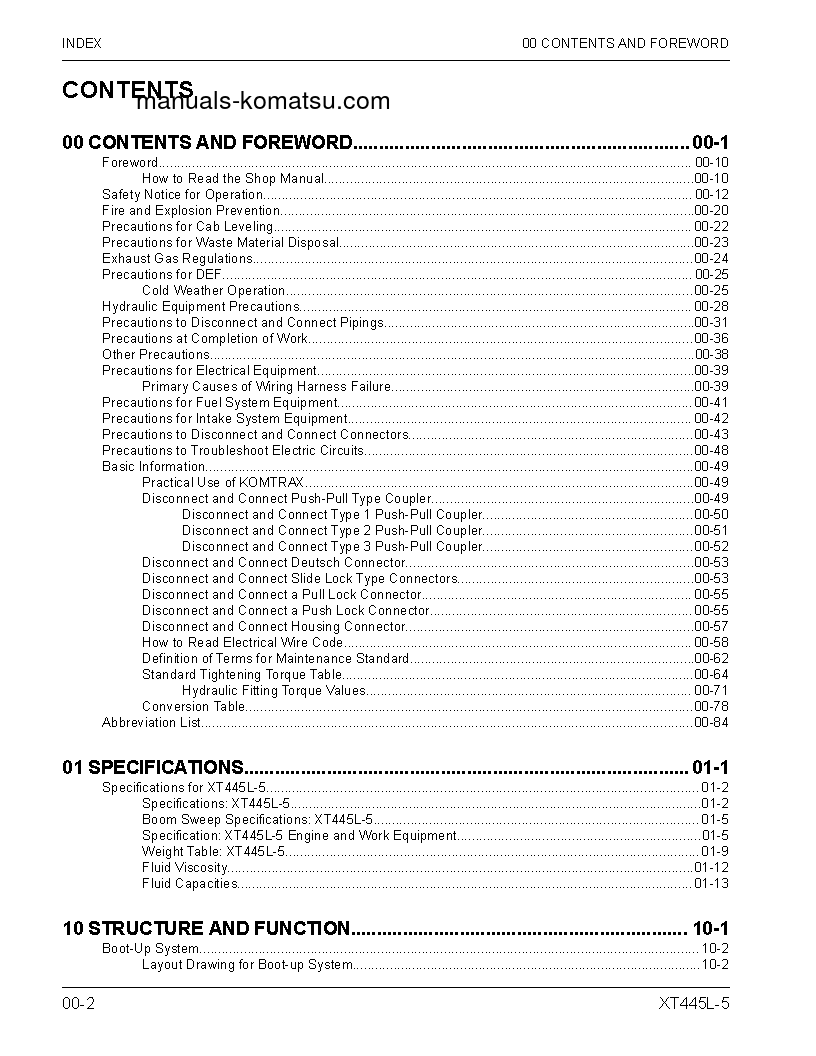Protected: XT445L-5(USA) S/N A80003-UP Shop (repair) manual (English)
