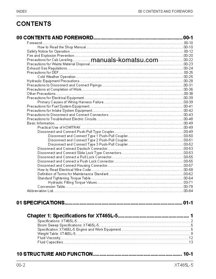 Protected: XT465L-5(USA) S/N A90001-UP Shop (repair) manual (English)