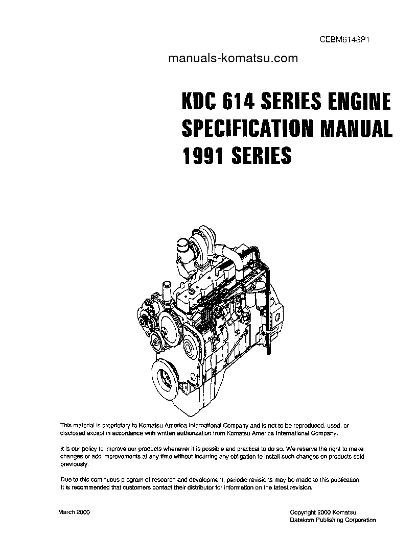 Protected: 538 S/N 614 ENGINE MANUAL Shop (repair) manual (English)