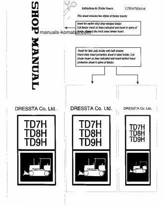 TD-8H S/N 35501-UP Shop (repair) manual (English)