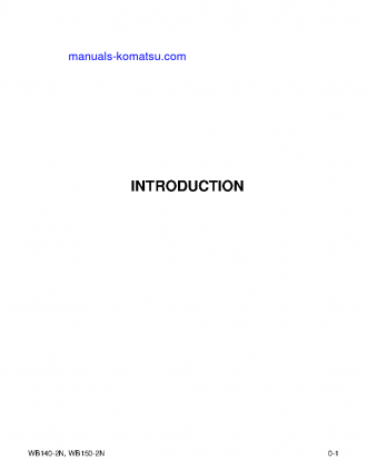 WB140-2(USA)-N S/N A20001-UP Operation manual (French)