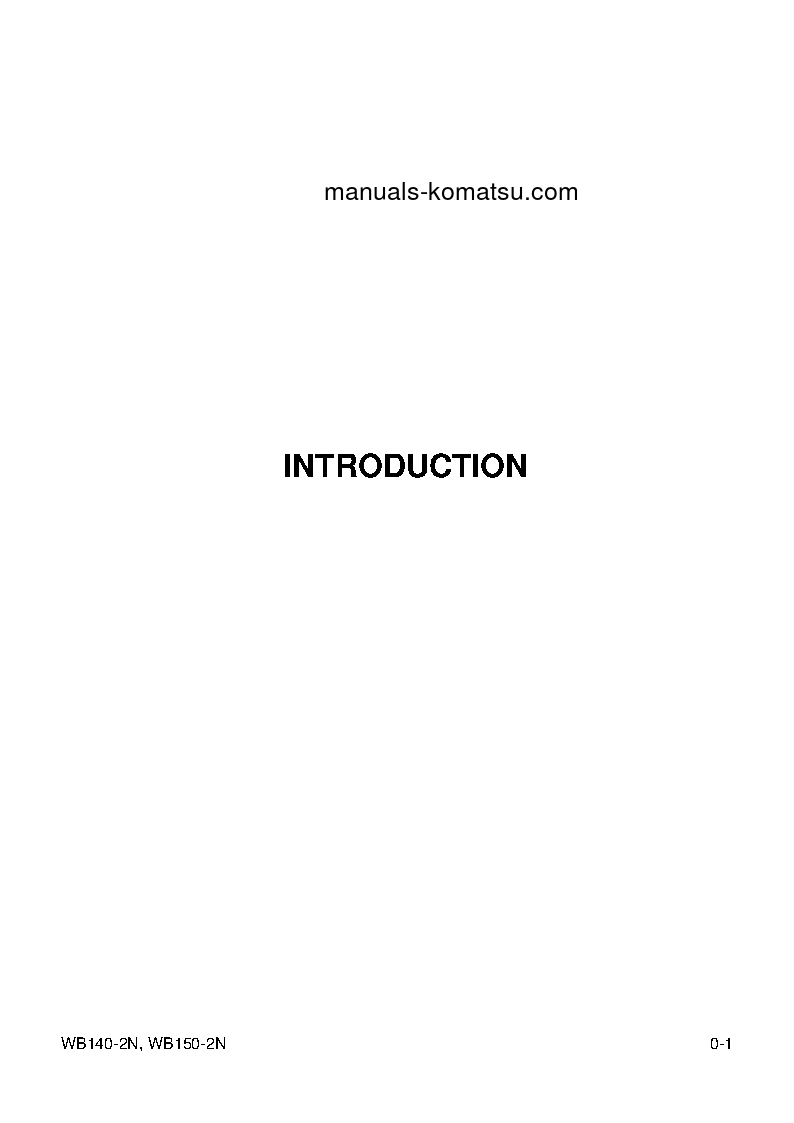 Protected: WB150-2(USA)-N S/N A60001-UP Operation manual (French)