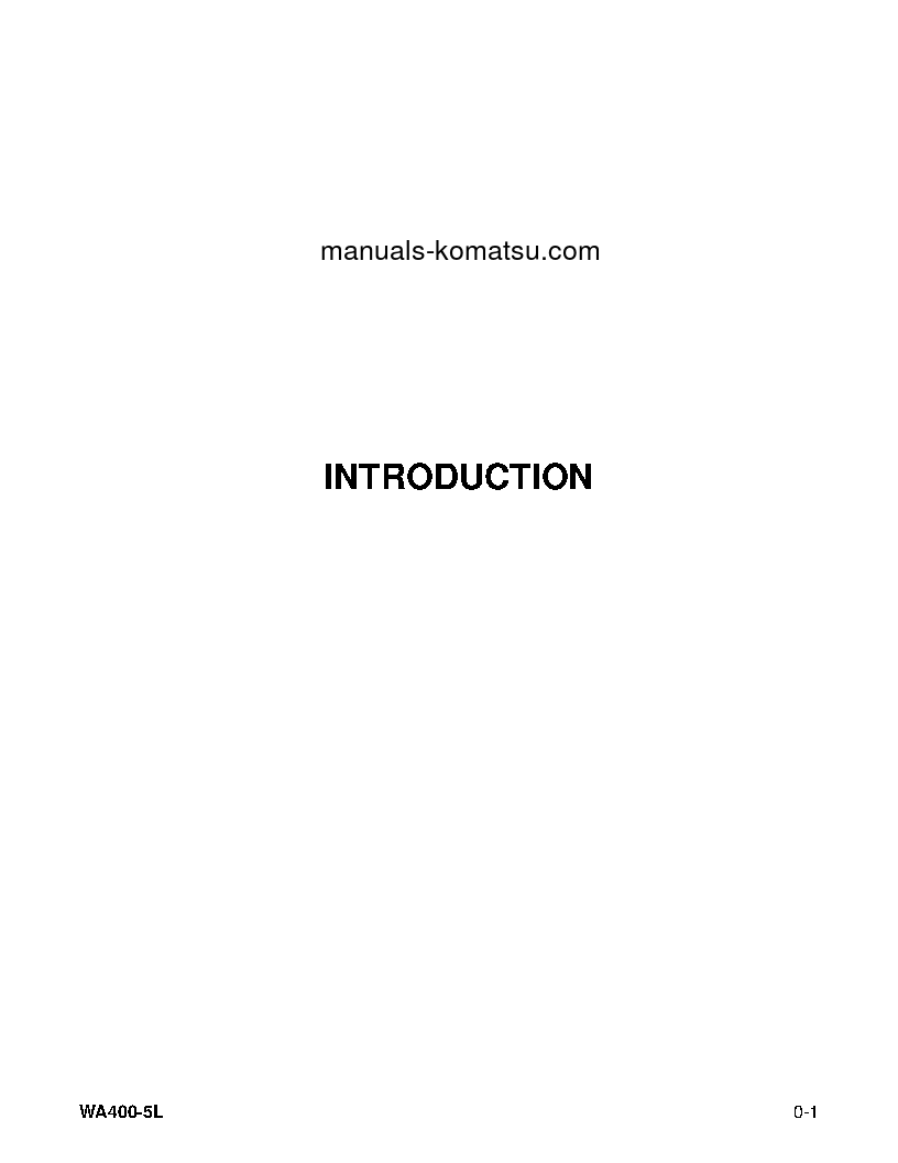 Protected: WA400-5(USA)-L S/N A40001-UP Operation manual (French)