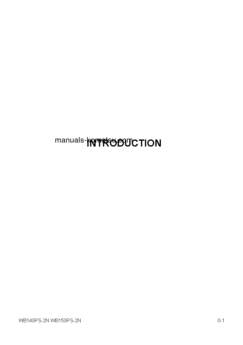 Protected: WB140PS-2(USA)-N S/N A40001-UP Operation manual (French)